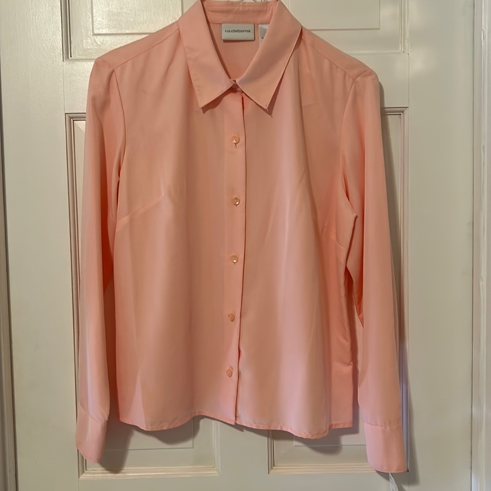 Liz Claiborne Long Sleeve Dress Shirt Top